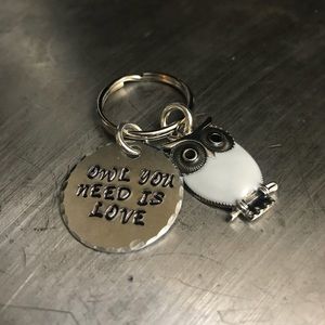 Owl you need is love keychain